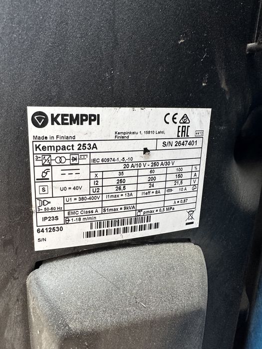 Aparat de sudura Kemppi Synergic mig 250