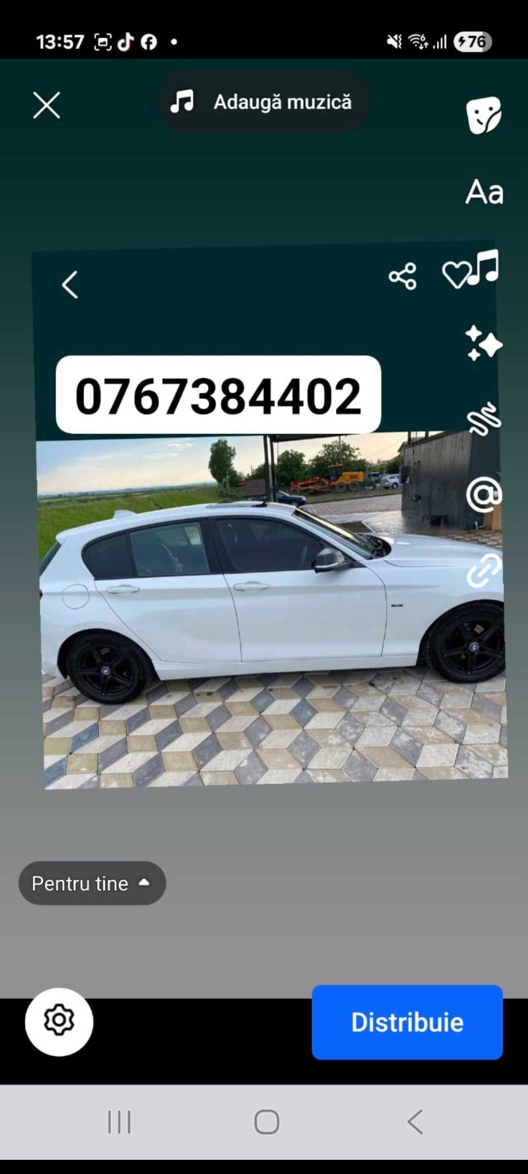 Vand bmw seria 1 an 2013