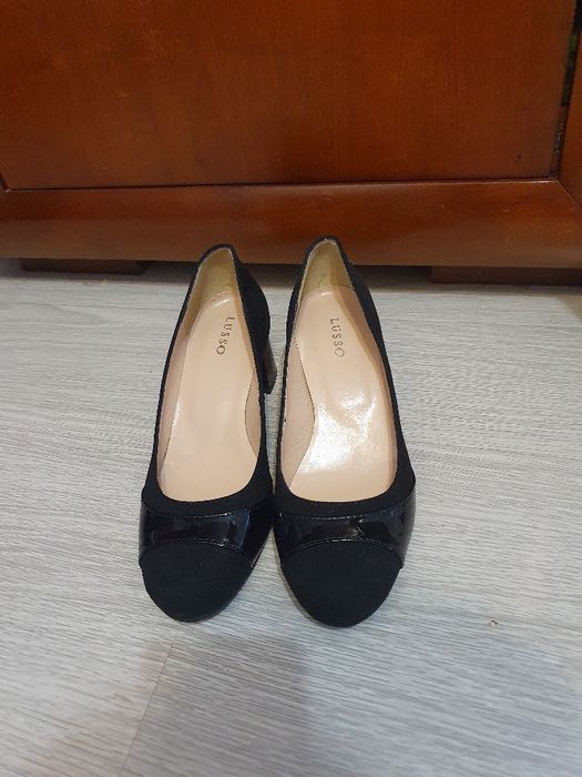 Pantofi office piele intoarsa