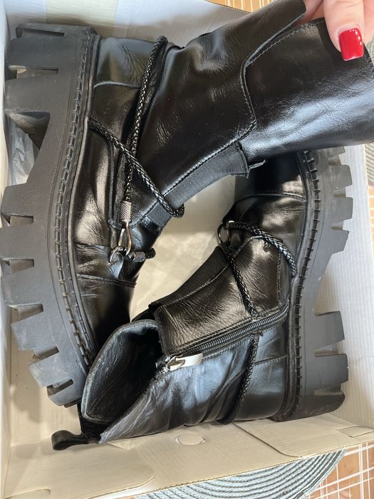 Зимни боти естествена кожа