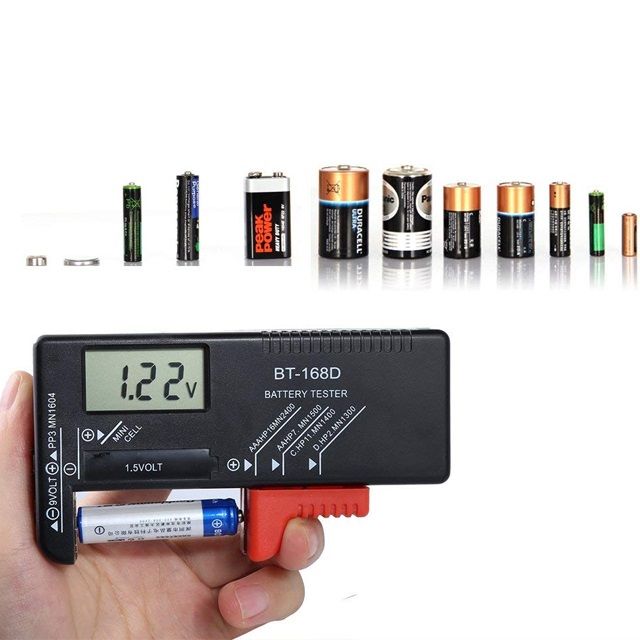 Tester Baterie Baterii R3 AAA R6 AA 9V 6F22 R14 R20 Tester Universal