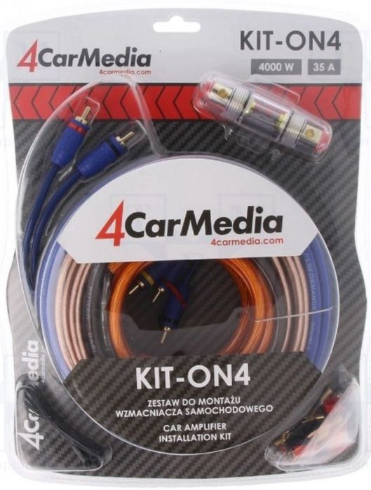 Cabluri montaj subwoofer kit semiprofesional 4CarMedia 6 și 10 mm nou