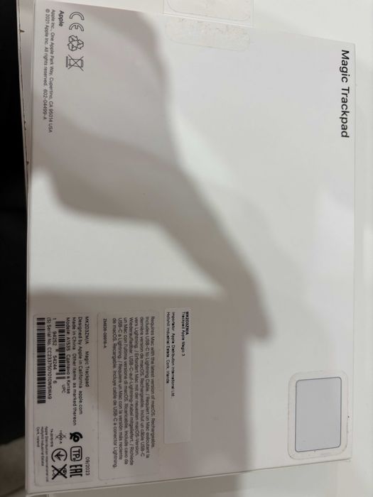 Magic Trackpad / Touchpad 3 Apple white / alb A1535