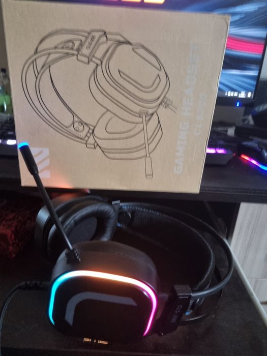 Геймърски слушалки с RGB подсветка и микрофон – НОВИ