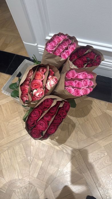 Розы свежие букет