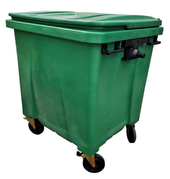 Мусорный контейнер 1100 литров с крышкой УДАРОПРОЧНЫЙ