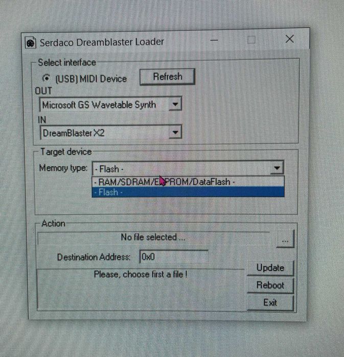sintetizator wavetable MIDI Dreamblaster X2