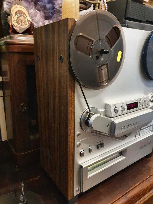 Magnetofon AKAI GX-747 LED Silver, excelent