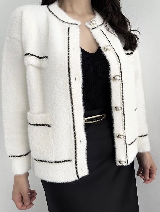 Бяла жилетка, универсален размер