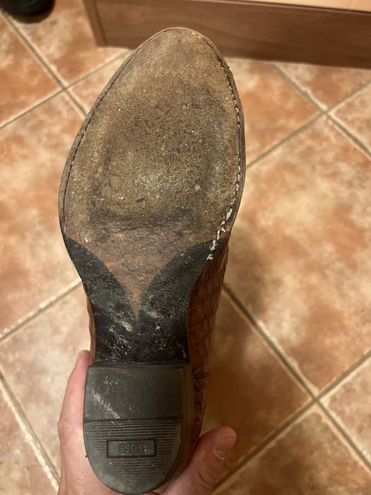 Дамски ботуши от крокодилска кожа