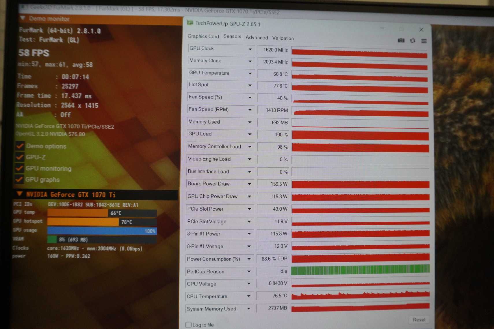 GTX 1070 Ti 8GB Asus ROG Strix видеокарта GPU Nvidia / вкл ДДС
