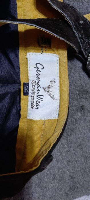 Pantaloni scurți din piele autentici Lederhosen  mărime 56 – tradițion