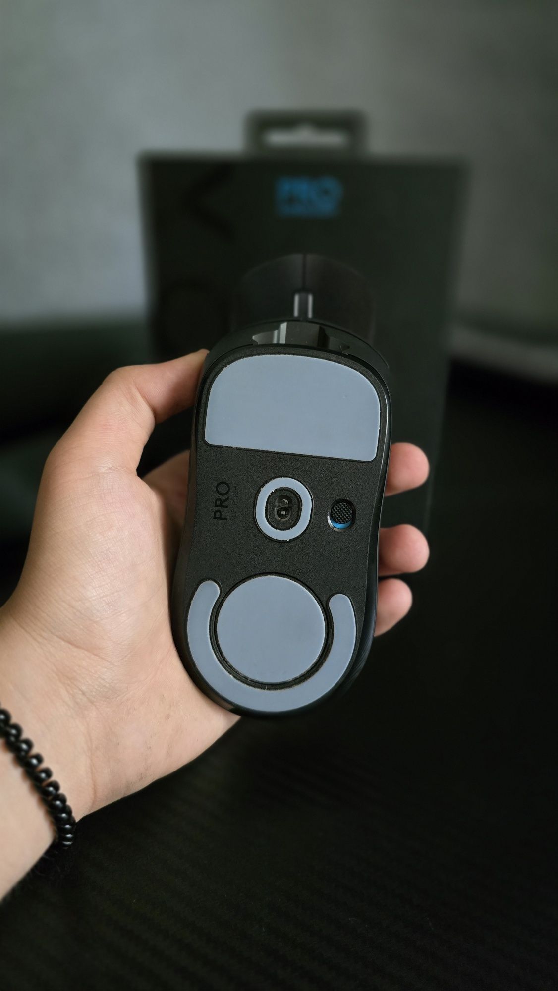 Гейминг мишка Logitech - PRO X SUPERLIGHT, оптична, безжична, черна