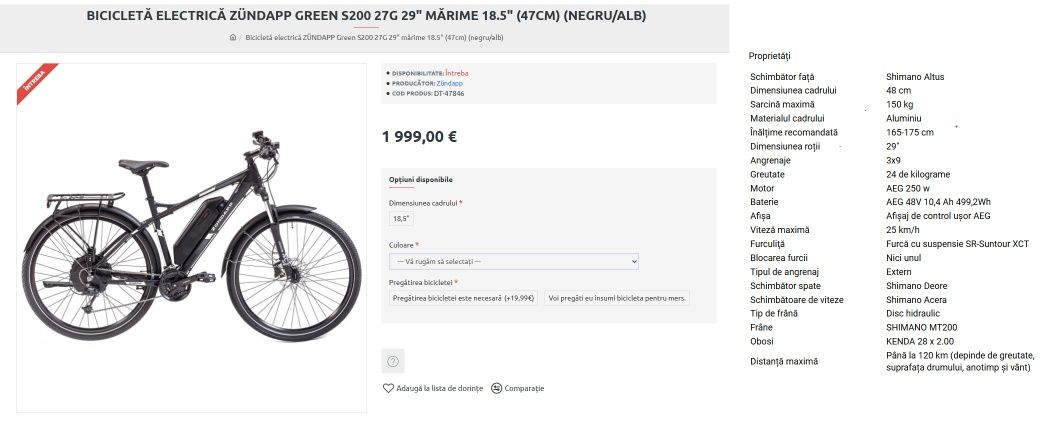 Bicicleta electrica Zundapp
