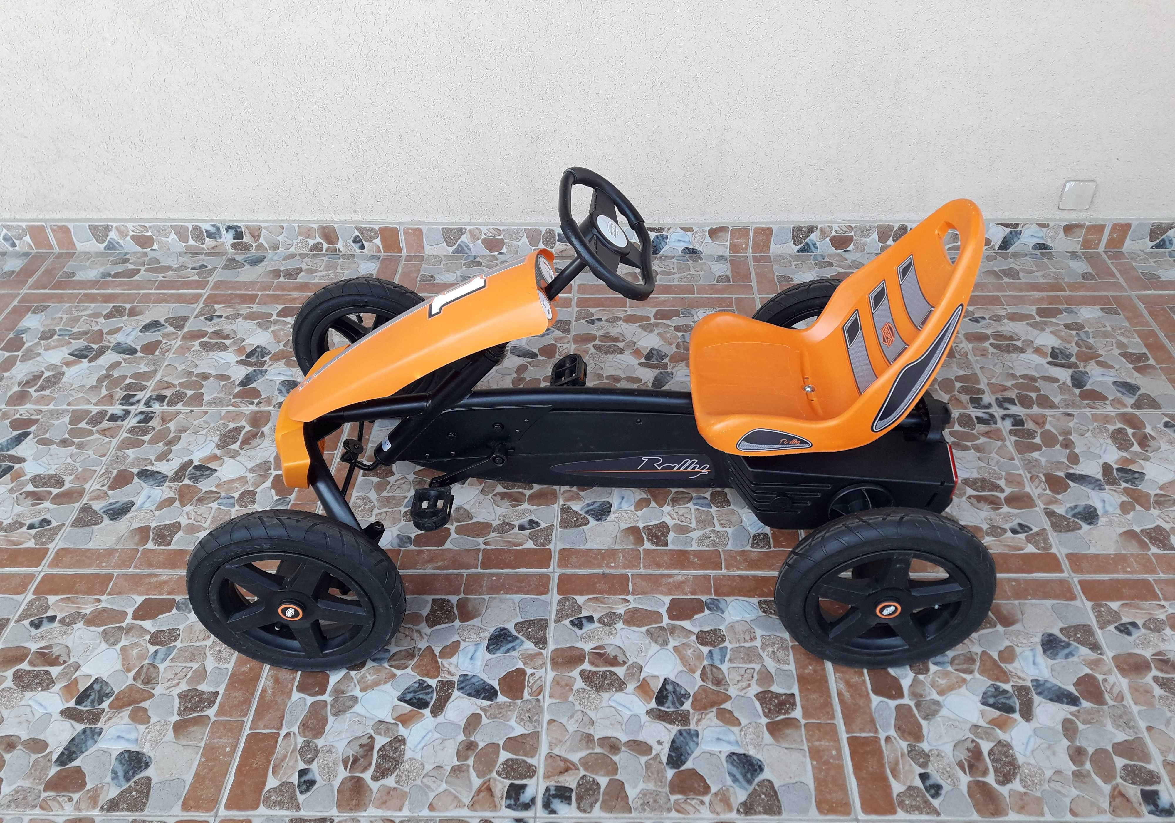 Cart (kart) cu pedale pentru copii BERG Rally - orange