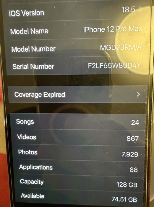 Iphone 12 Pro Max Space Grey