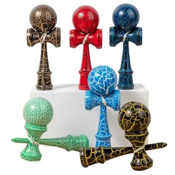 Kendama copii – lemn masiv, diverse modele