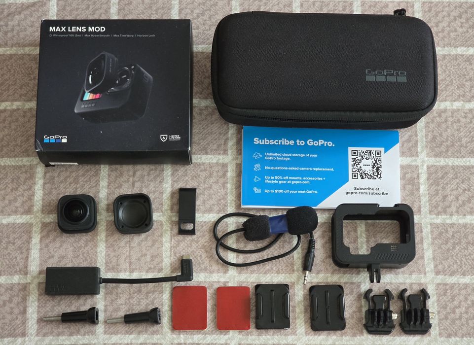Gopro Max Lens Mic Aapter Carcasa metalica