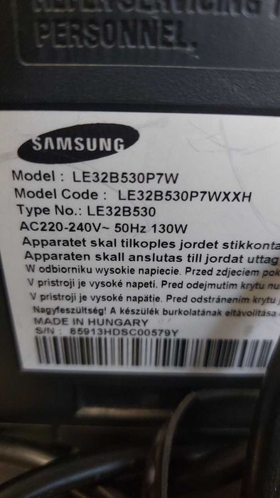 Телезивор Samsung LE32B541P7W, 32"