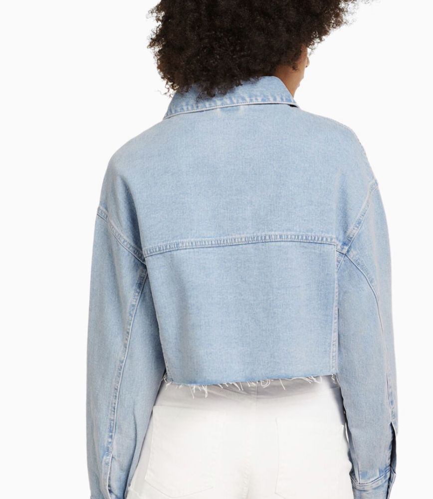 Denim jacket cropped  BERSHKA