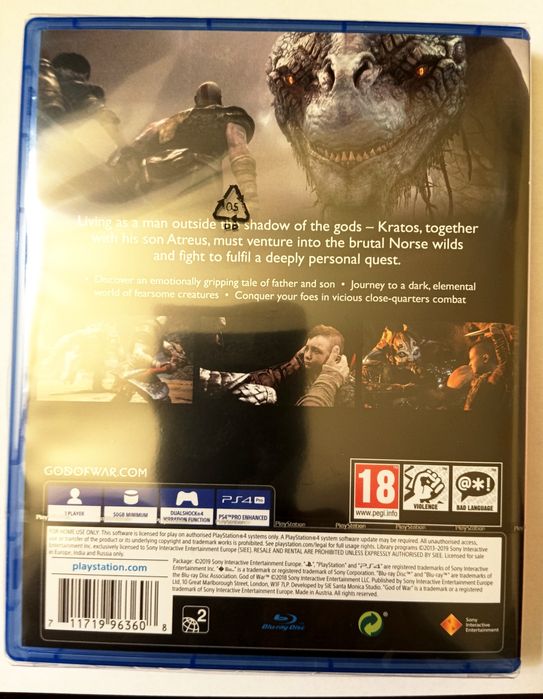God of War  за  PS 4/ PS5 / нова