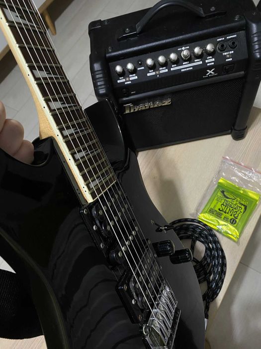 Set chitara electrica Ibanez GRG 170DX + Amplificator Ibanez TBX15R