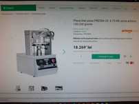 Formator electric blat pizza max 300 mm, cu placi de presare