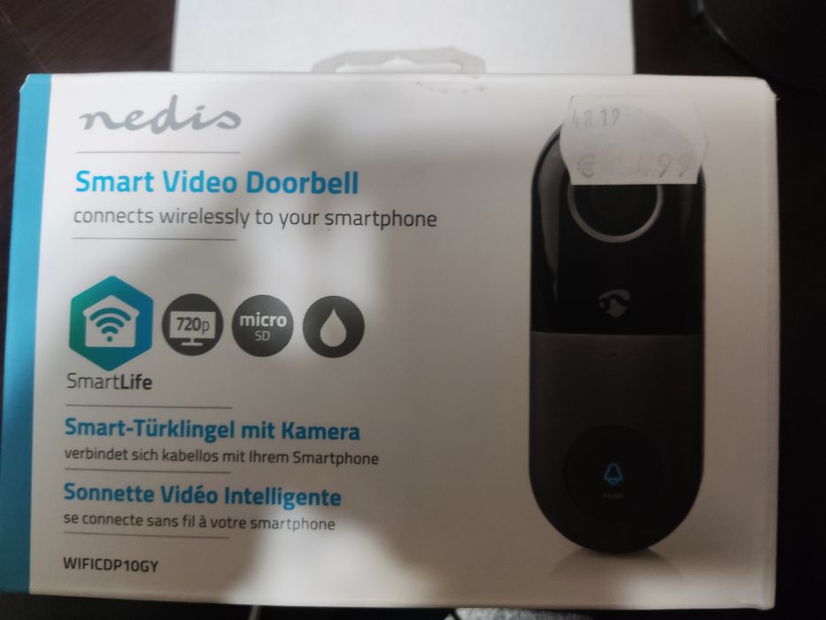 Smart video doorbell Nedis
