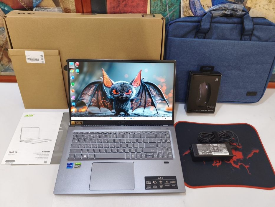 Новый Core i7 RTX3050TI SSD1000GB ОЗУ16ГБ Тонкий Ультрабук Ноутбук