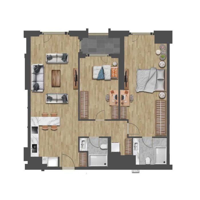 Tashwell 3-комнатная 80,50м2 ул. Шота Руставели