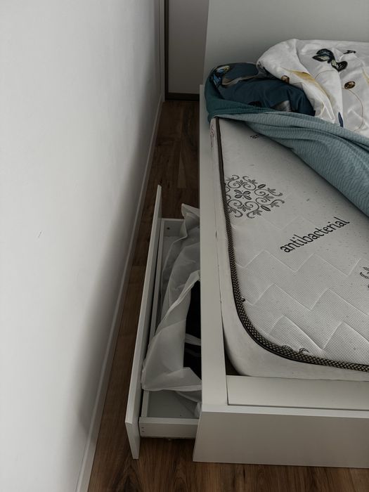 Vand pat alb Laguna 4 sertare