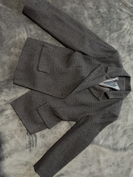 Черно плътно дамско сако