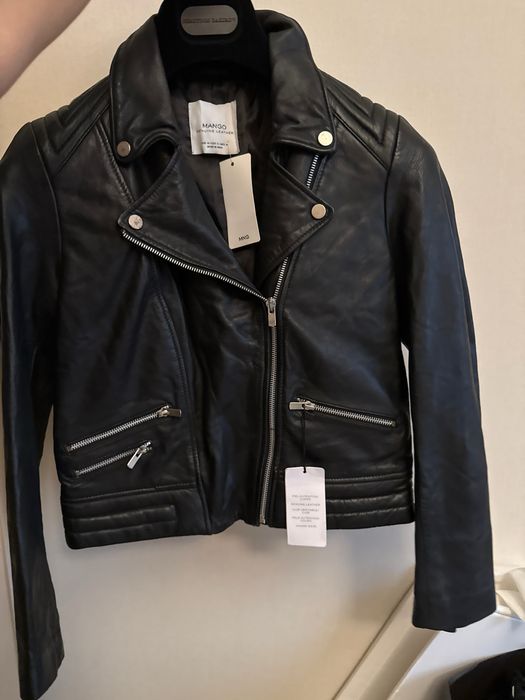 Кожанная  куртка Mango  M размер. Новая с биркой