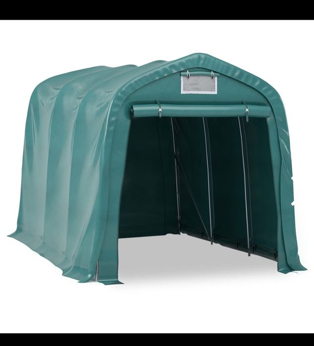 Cort de garaj verde 2,4/3.6 din PVC NOU