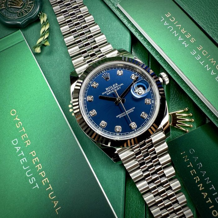 Rolex Datejust Blue Diamond Dial PE STOC 41mm | 16000 E | 126334 2025
