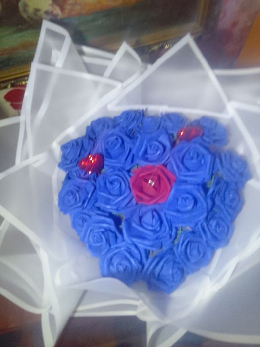 Buchet de flori in forma de inima