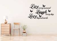 Sticker Decorativ 150 x 90 cm Live Love Laugh