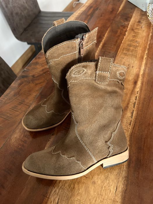 Cizme fetite piele intoarsa Zara - marime 31