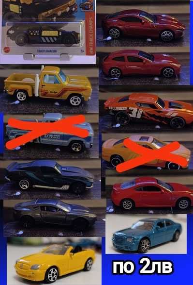 Колички с мащаб 1:64 Hot Wheels Matchbox Majorette