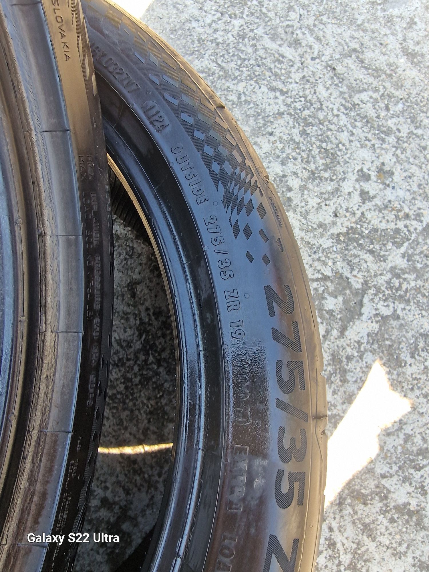 275 35 19 Continental 7 245 40 19 ZR XL DOT 24
