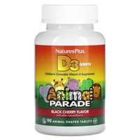 NaturesPlus, Source of Life, Animal Parade, витамин D3, 90 таб