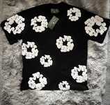 Denim Tears Black Tee - РЕЛЕФЕН ПРИНТ