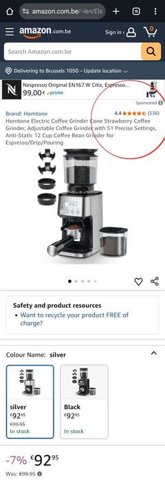 Електрическа кафемелачка, електронен дозатор, държачи за портафилтър