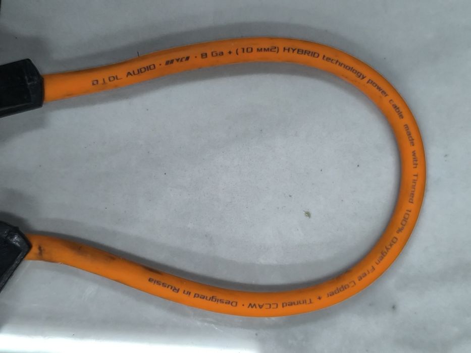 Силовой кабель DL Audio 8 Ga (10 мм²) с предохранителем Pride — 3 метр