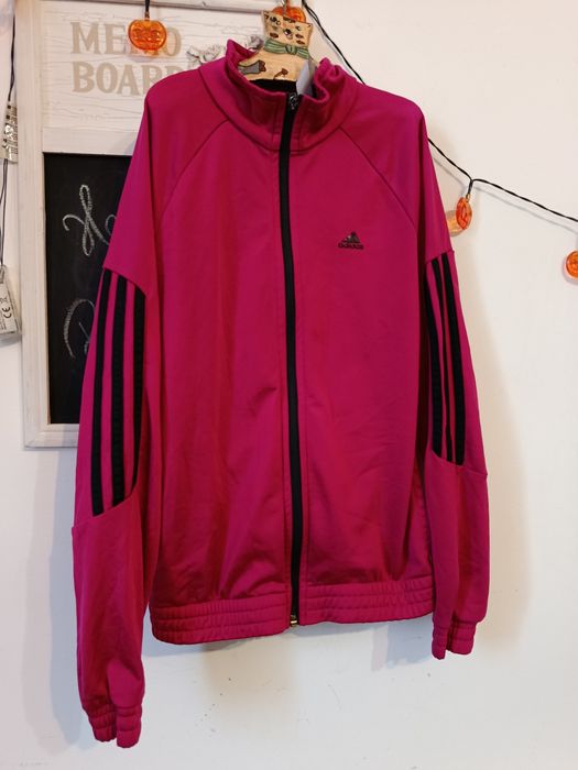 Hanorac roz cu fermoar Adidas fetițe 11-12 ani marimea XS