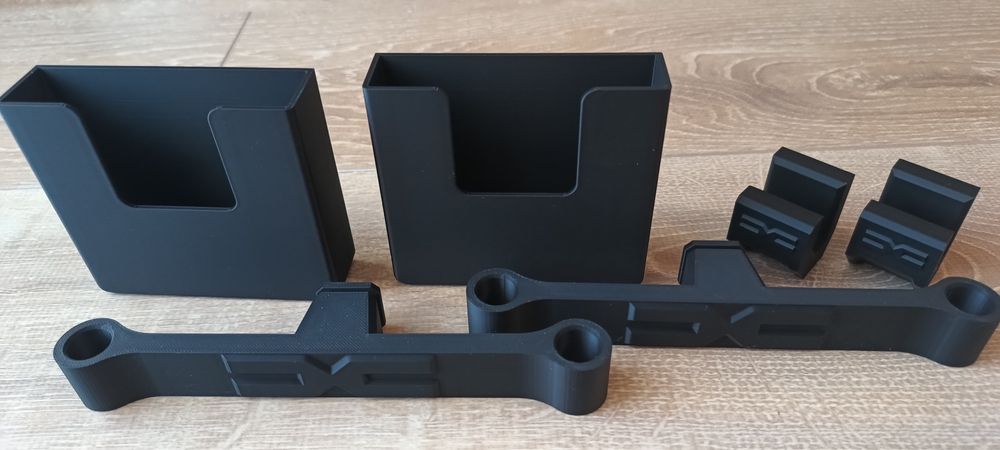 Set prinderi tetiera+suporti telefon+carlige youclip Dacia, 3dprint