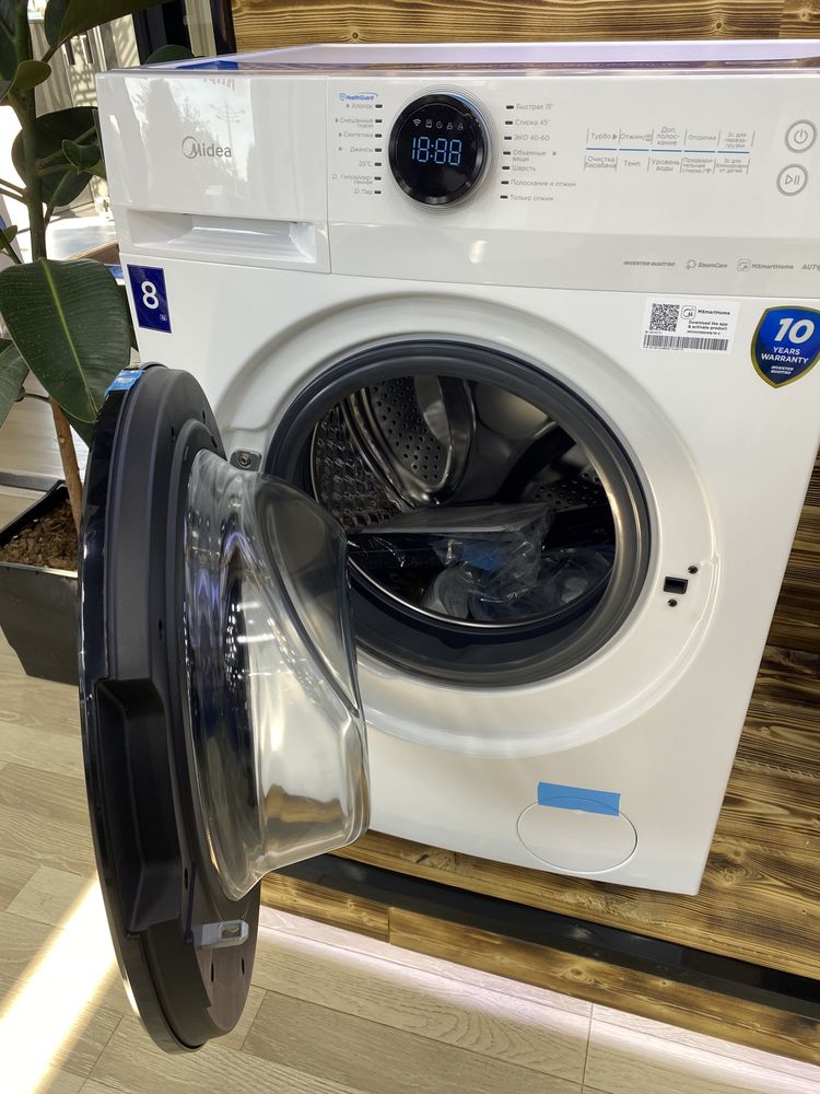Стиральная машина Midea - MF200W80WB / W-C  на 8 кг/ Инверторный мотор