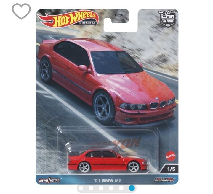 Hot Wheels: Basic. Коллекционная машинка Car Culture - BMW M5 '01