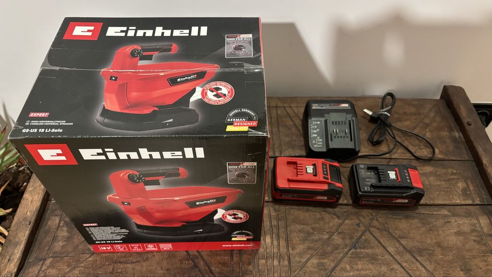 Einhell dispozitiv de insamantat si imprastiat ingrasamant