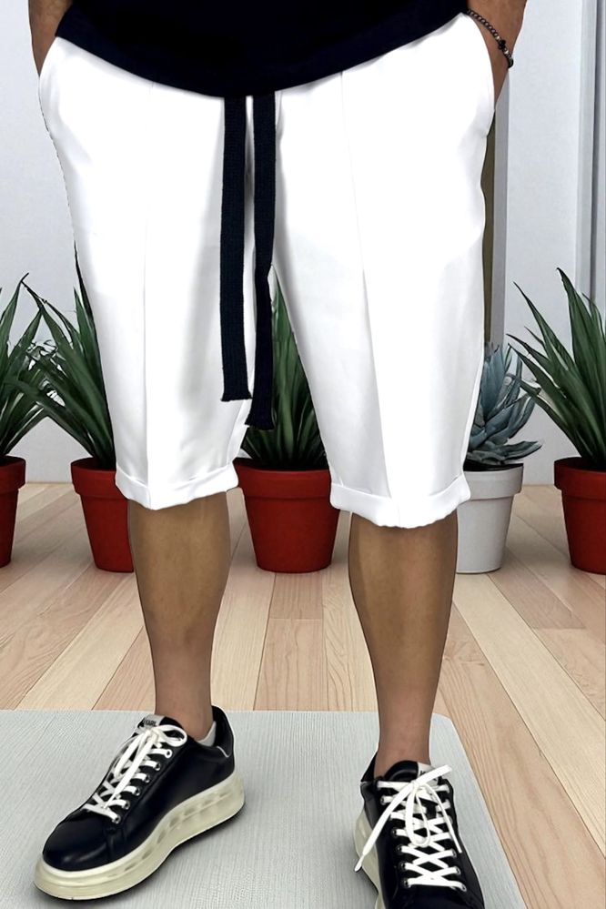 Pantaloni scurti , Casual/Elegant cu siret lung! Calitate TOP
